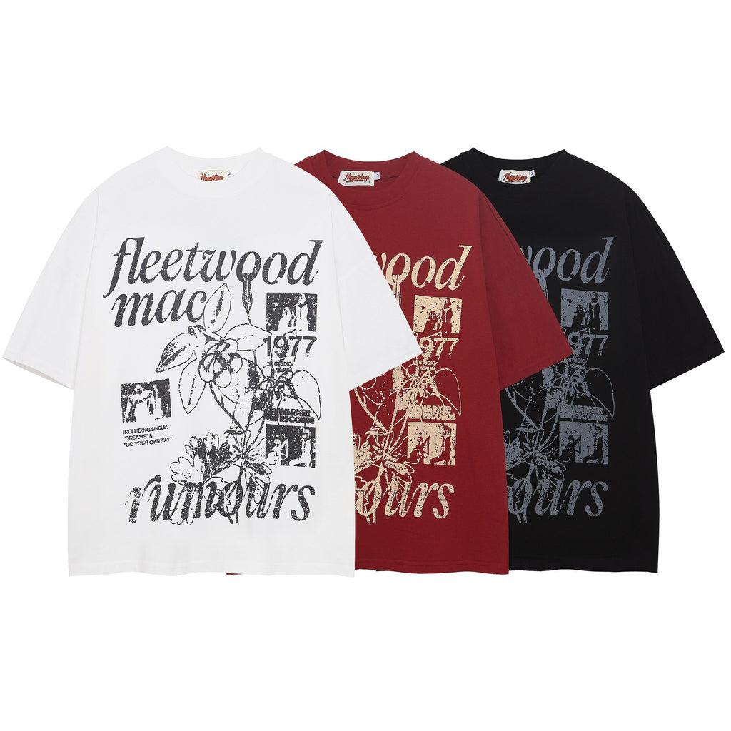 Album vintage printed short sleeves