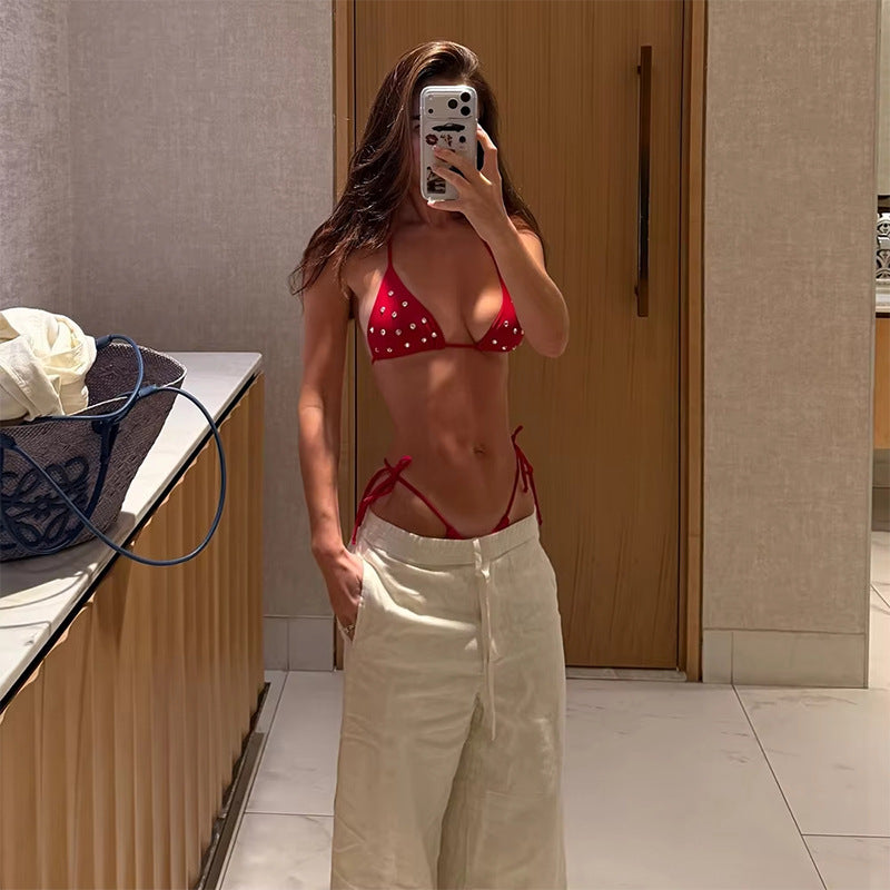 Strap bikini set