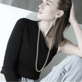 Tabitha Long Link Necklace Silver Plating