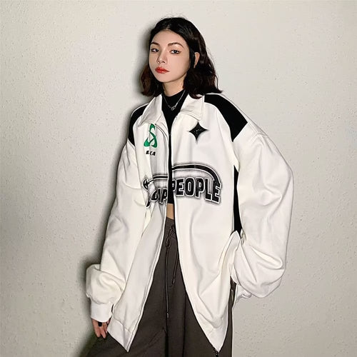 American Casual Zipper Sweater Sports Jacket