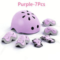 7Pcs/Set Kids Age with Wrist Guard and Knee Pads Elbow Pads Adjustable Protective Gear for Toddler Skating Cycling Scooter