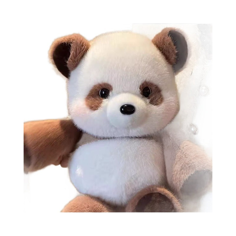 Cute Running Panda Plush Toy, Adorable Panda Stuffed Animal, Kids' Birthday Gift, Soothing Plush Doll