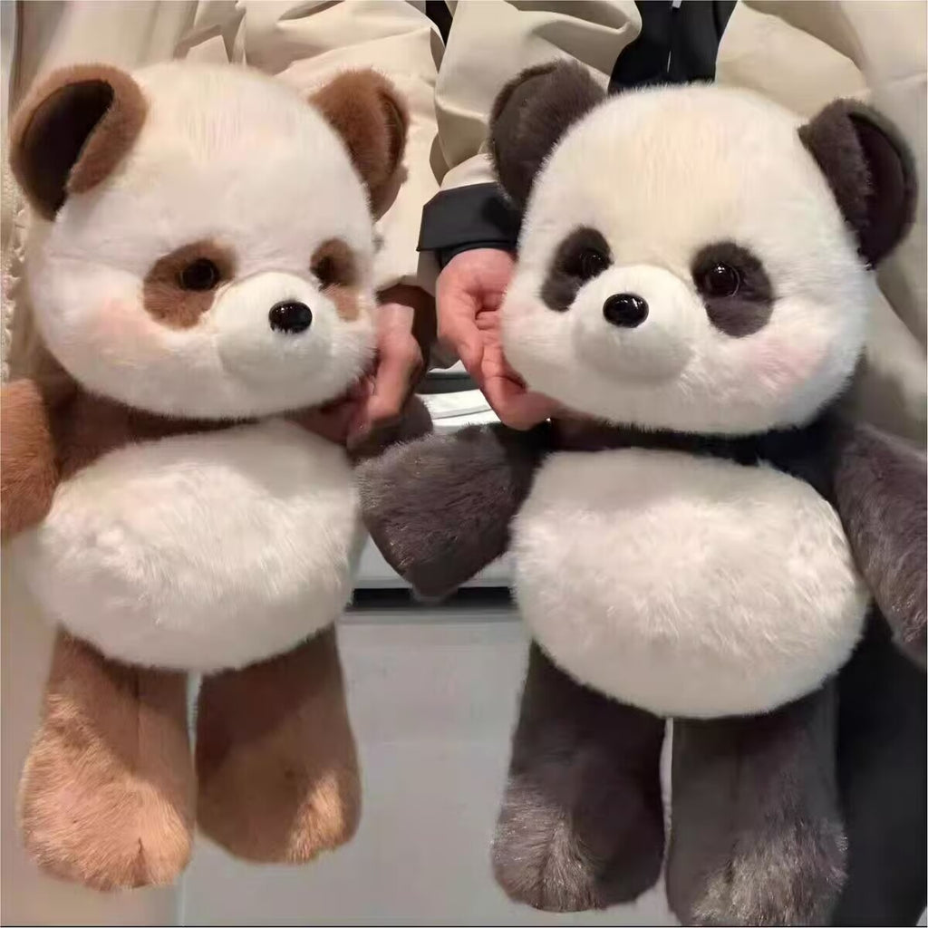 Cute Running Panda Plush Toy, Adorable Panda Stuffed Animal, Kids' Birthday Gift, Soothing Plush Doll