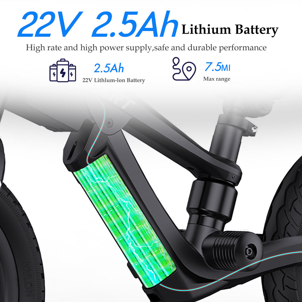 USA Warehouse 150W 24V Lithium Battery 12 Inch Scooter Electric Balance Bike for Kids