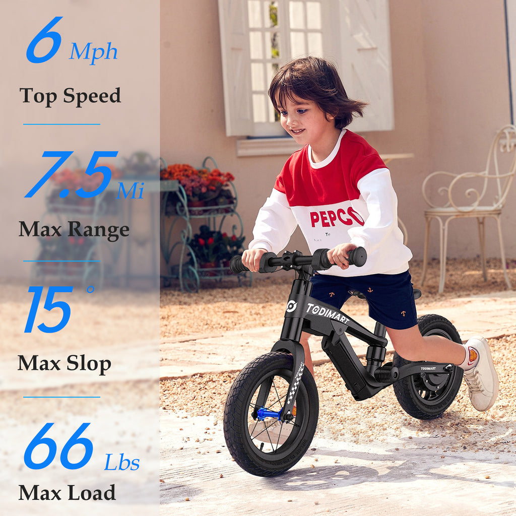 USA Warehouse 150W 24V Lithium Battery 12 Inch Scooter Electric Balance Bike for Kids
