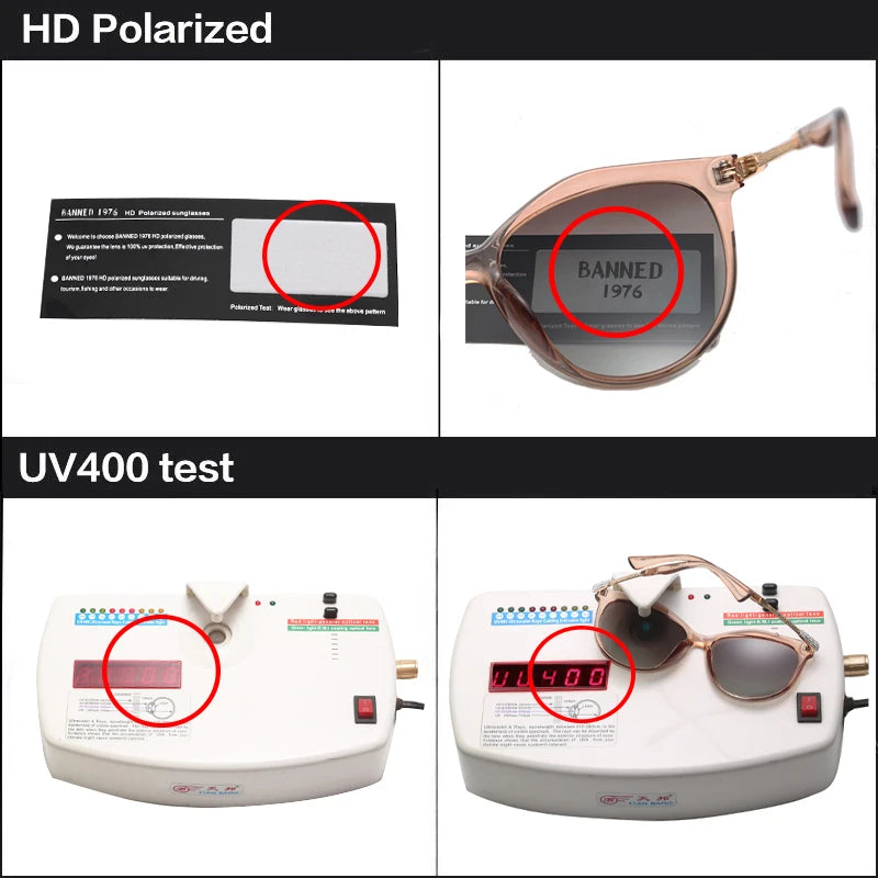 2025 New Luxury HD Polarized Women Sunglasses Fashion Round Ladies Vintage Brand Design Cat Eye Woman Female Sun Glasses Oculos