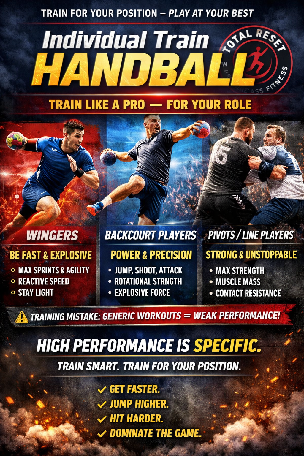 Handball Individual Training Pro 2 Months Plan