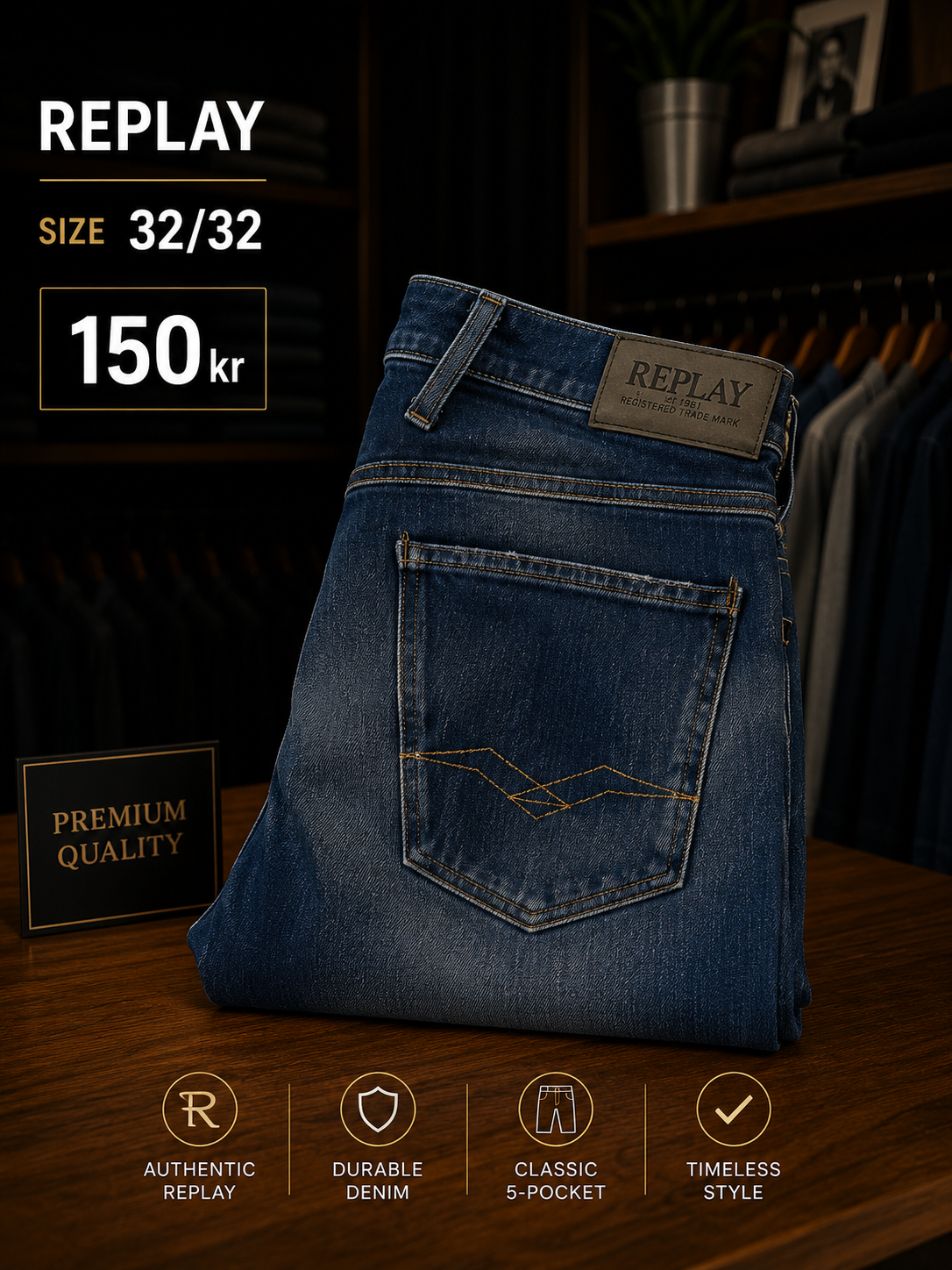 REPLAY JEANS FOR MEN