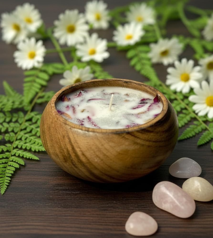 Coconut Shell Soy Wax Candle Handmade